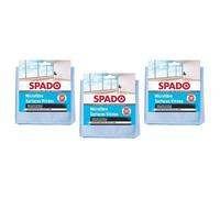 Spado Lot de 3 Microfibres Lavable 38x38cm pour surfaces vitrées Alu et Inox