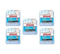 Spado Lot de 5 Microfibres Lavable 38x38cm pour surfaces vitrées Alu et Inox