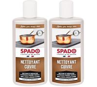 Spado - Nettoyant cuivre - Nettoie et désoxyde - Brillance - contact alimentaire - 250 ML - Fabriqué en France (Lot de 2)