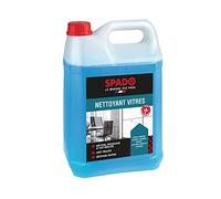 SPADO - Nettoyant vitre - Multi surfaces - Sans traces - Fait briller - Séchage rapide - Contact surfaces alimentaire - flacon 100% recyclé - 5L - Fabrication française