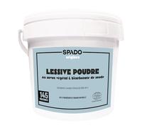 SPADO Origines Lessive Poudre Écocert - 145 Machines - Savon Végétal & Bicarbonate - Efficace dès 40°C - Linge Blanc & Couleurs - 3 Kg