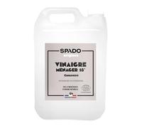 SPADO Origines - Vinaigre blanc 18° - Détartre et fait briller - Formule ultra concentrée et naturelle - Sans parfum - Contact alimentaire - ECOCERT - 5L - Fabrication Française