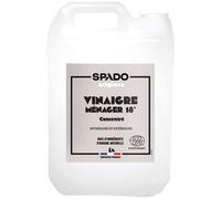 SPADO Origines - Vinaigre blanc 18° - Détartre et fait briller - Formule ultra concentrée et naturelle - Sans parfum - Contact alimentaire - ECOCERT - 5L - Fabrication Française