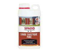 SPADO - Soude Caustique en Poudre Multi-Usage - Décape Peintures, Lasures et Vernis & Dégraisse - 99,9 % Pure - Fabrication Française - 1 Kg