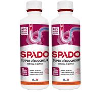 SPADO - Super déboucheur cheveux - Gel concentré - bouchons tenaces et eau stagnante -Spécial cheveux - action dès 10min - compatible canalisations et fosses septiques - 500 ML - Fabriqué en France