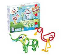 Spaghetteez jouet anti stress enfant à partir de 4 ans, jeu montessori pour filles et garçons, idéal comme cadeau, kit de construction pour activité manuelle dans un set de 70 pièces