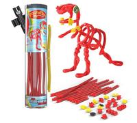 spaghetteez Jouet Anti-Stress pour Enfants à partir de 5 Ans, Jeu éducatif Montessori pour garçons et Filles, Blocs de Construction Flexibles - Velociraptor Set