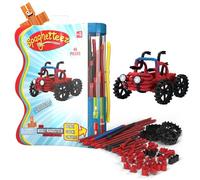spaghetteez Jouet Anti-Stress pour Enfants à partir de 5 Ans, Jeu éducatif Montessori pour garçons et Filles, Blocs de Construction Flexibles - Wiggly Roadster Set