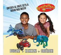 Spaghetteez Tiges de construction flexibles dans une boîte de rangement, 200dlg.