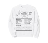 Spaghetti à l'ail et aux pâtes au Piment Pâtes Italiennes Sweatshirt