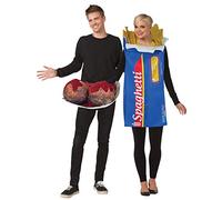 Spaghetti and Meatballs Couples Fancy Dress Costume Standard