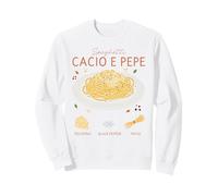 Spaghetti Cacio e Pepe T-Shirt Recette Traditionnelle Italienne Sweatshirt