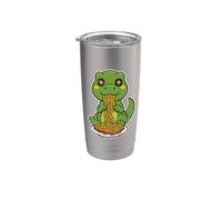Spaghetti Dinosaure T Rex Cartoon Gobelet isotherme en acier inoxydable double paroi