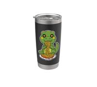 Spaghetti Dinosaure T Rex Cartoon Gobelet isotherme en acier inoxydable double paroi