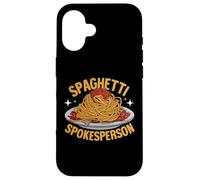 Spaghetti Porte-Parole Pâtes Party Coque pour iPhone 16