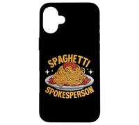Spaghetti Porte-Parole Pâtes Party Coque pour iPhone 16 Plus