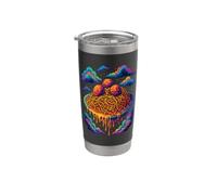 Spaghettis Trippy Space aux boulettes de viande Gobelet isotherme en acier inoxydable double paroi