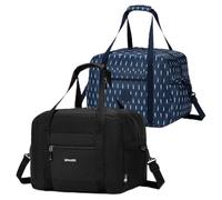 SPAHER 2X Sac de Voyage Cabine Avion 40x30x25 Eurowings Bagage Cabine Bagage a Main Pliable Sac de Sport Weekend Maternité Femme Homme Imperméable 30L pour Voyage Camping Gym