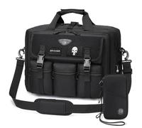 SPAHER Cartable Homme PC Sacoche Ordinateur Portable 17 Pouces Sacoche Ordinateur Homme Sac Travail Messenger Bandouliere Tactique Imperméable Mallette Cartable Sac à Main Militaire avec Porte Carte