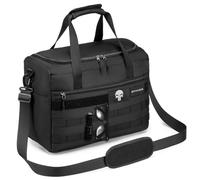 SPAHER Sac de Voyage Pliable 40x30x20 cm, Sac de Sport Imperméable, Sac Cabine Avion, Sac de Voyage Week-end, Femme Homme, Noir, 25L