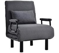 SPAHTT Canapé-lit Convertible Modulable avec 6 Positions de Dossier Réglable et Coussin - Fauteuil d'Appoint, Siège Pliant et Pouf pour la Maison, Bureau et Studio