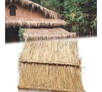SPAHTT Feuilles De Chaume Naturel,Matériaux De Chaume De Toiture De Paille,Tiki Toit De Chaume De Palmier,Décorations De Fête,Toit De Chaume Roulé en Herbe De Palmier(100cm*80cm)*5pièces