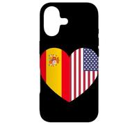 Spain and USA Flags: United in Friendship and Pride Coque pour iPhone 17