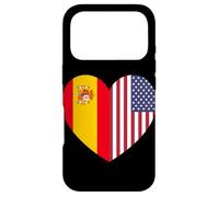 Spain and USA Flags: United in Friendship and Pride Coque pour iPhone 17 Pro