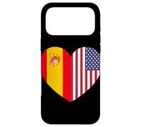 Spain and USA Flags: United in Friendship and Pride Coque pour iPhone 17 Pro Max