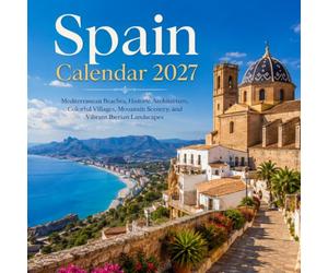 Spain Calendar 2027: Mediterranean Beaches, Historic Architecture, Colorful Villages, Mountain Scenery, and Vibrant Iberian Landscapes