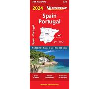 Spain & Portugal 2024 - Michelin National Map 734: Map