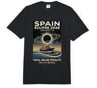 Spain Total Solar Eclipse 2026 12 août Visualisation des navires de croisière Comfort Colors Adult Heavyweight T-Shirt