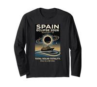 Spain Total Solar Eclipse 2026 12 août Visualisation des navires de croisière Manche Longue