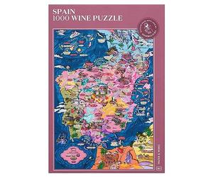 Spain Wine Puzzle sur Le thème du vin en Espagne, 1000 pièces, pour Adultes, Puzzle Unique dessiné à la Main sur Les vins et la géographie de l’Espagne