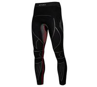 SPAIO Extreme Line Pantalon thermique fonctionnel pour homme, noir/rouge, XXL