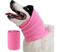 Spajoy Bande apaisante pour chien et chat - Double couche épaisse - Bande élastique pour le cou et la réduction du bruit - Pour soulager l'anxiété/protection contre le bruit, toilettage, tonnerre