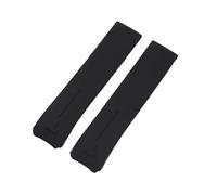 SPAKAMTZTK 2 0 mm 21 mm Sangle en caoutchouc en silicone orange noir compatible for des tissus compatibles for TOUCHER Compatible for LE RECUEIL Série T091T013 T081 for des hommes bracelet de montre(N