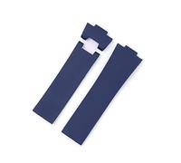 SPAKAMTZTK 22 * 10 Mm / 25 * 12 Mm Noir Brun Bleu Étanche En Silicone En Caoutchouc De Rechange De Bracelets Bracelet Ceinture De Bracelet Compatible For Ulysse Compatible For Nardin bracelet de montr