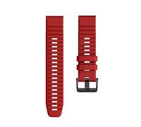 SPAKAMTZTK 26 mm 22 mm Bandsoft Silicone Sangle compatible for Fenix 6/6 Pro / 5/5 Plus Accessoires SmartWatch compatibles for Garmin compatible for Fenix 6x / 6x Pro / 5x / 3 bracelet de montre(Rosso