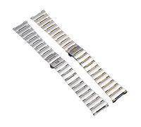 SPAKAMTZTK Bande de montre en acier inoxydable compatible for oméga compatible for CONSTELLATION Sangle de montre 22 * 14 17 * Ferme de pliage bracelet en argent 11 mm bracelet de montre(Silver,17mm
