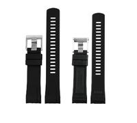 SPAKAMTZTK Bracelet en caoutchouc fluorine de la bande de surveillance Seiko Compatible for Prospère Série SRPE99K1 / SRP777J1 SRPC91J1 / 25J1 bracelet de montre(B A)