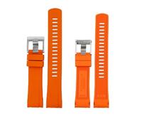 SPAKAMTZTK Bracelet en caoutchouc fluorine de la bande de surveillance Seiko Compatible for Prospère Série SRPE99K1 / SRP777J1 SRPC91J1 / 25J1 bracelet de montre(Orange A)