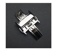 SPAKAMTZTK Mode Fermoir L2 Silver Gold Rose Gold 12mm 14mm 16mm 18mm 18mm 20mm Sangle Boucle Boucle en acier inoxydable Boucle Compatible for Longines Fermoir(Silver 16mm)