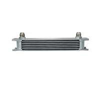 SPAKAMTZTK Pqy - Bouton de Refroidisseur d'huile d'aluminium Universel Type de Refroidisseur Britannique Kit de Refroidisseur d'huile 7 rangées Pqy7007 Refroidisseur d'huile(Silver)