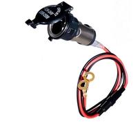 SPAKAMTZTK Prise allume-cigare femelle for boîtier étanche, chargeur CC for DVR de voiture 12 V-24 V 120 W 10 A briquet(G)