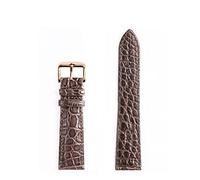 SPAKAMTZTK Sangle de montre Crocodile double face for hommes/femmes STRACTES DE CROCODILLE STRACTES CUIR CASSIC CLASSIQUE BANDES DE MONTRATIONS PEFECT MEN CADEAU bracelet de montre(C rose gold pink,