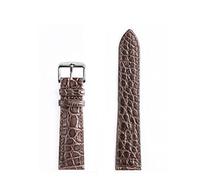 SPAKAMTZTK Sangle de montre Crocodile double face for hommes/femmes STRACTES DE CROCODILLE STRACTES CUIR CASSIC CLASSIQUE BANDES DE MONTRATIONS PEFECT MEN CADEAU bracelet de montre(C sliver pink,24m