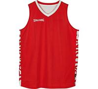Spalding 300202503_116 T-Shirt, Rouge, Blanc, 116 cm Mixte