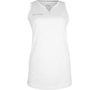 Spalding 4her III Debardeurs Maillot Femme, Blanc/Silver Gris, L