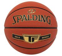 Spalding Ballon de Basketball TF Gold - Taille 5 - Ballon de Basket - Ballon certifié - Matériau ZK Composite - Intérieur et extérieur - Antidérapant - Excellente adhérence